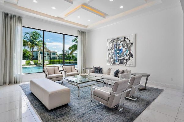 Interior, Living room, Marble, Recessed Lighting