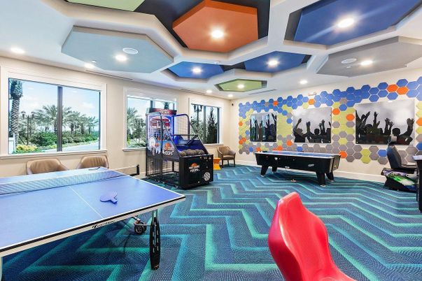 Game Room, Interior, Recessed Lighting