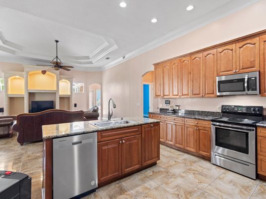 Interior, Kitchen, Recessed Lighting, Stainless Steel Appliances