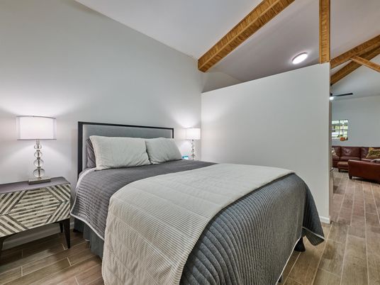 Bedroom, Interior, Wooden Beams, Wood Texture Flooring