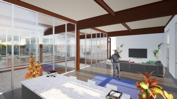 Interior, Wooden Beams