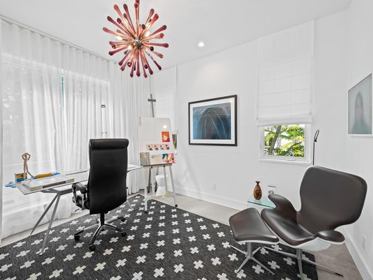 Home Office, Interior, Pendant Lights, Recessed Lighting