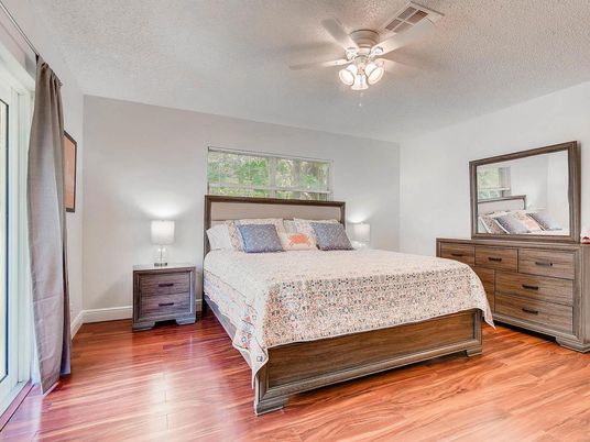 Bedroom, Interior, Wood Texture Flooring