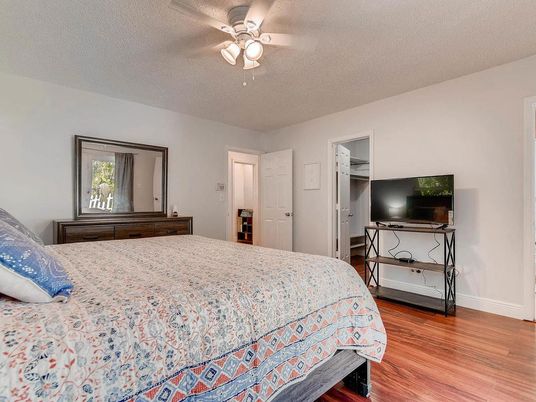 Bedroom, Interior, Wood Texture Flooring