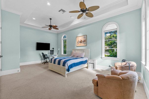 Bedroom, Interior, Recessed Lighting