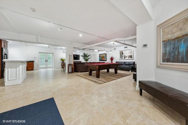 Billiard Table, Game Room, Interior