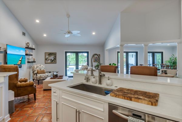 Interior, Kitchen, Living room, Recessed Lighting