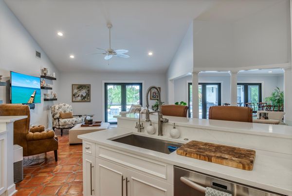 Interior, Kitchen, Living room, Recessed Lighting