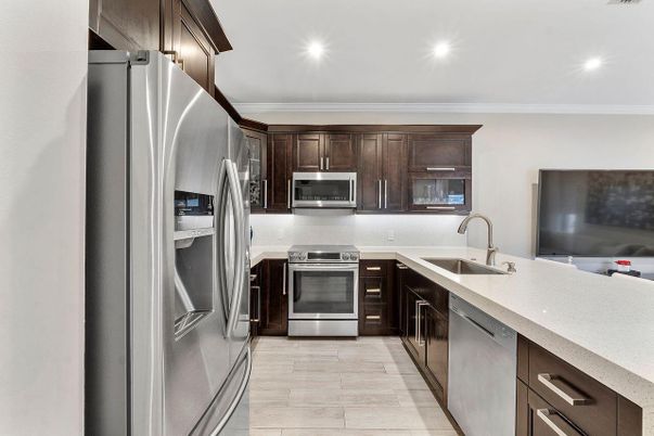 Interior, Kitchen, Recessed Lighting, Stainless Steel Appliances
