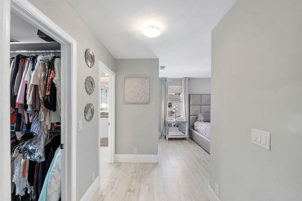Bedroom, Interior, Walk-in Closets, Wood Texture Flooring