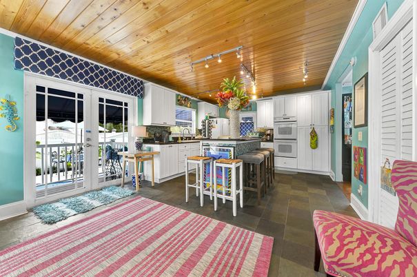 Interior, Kitchen, Recessed Lighting, Wooden Ceilings