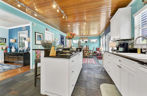 Dining room, Interior, Kitchen, Wooden Ceilings