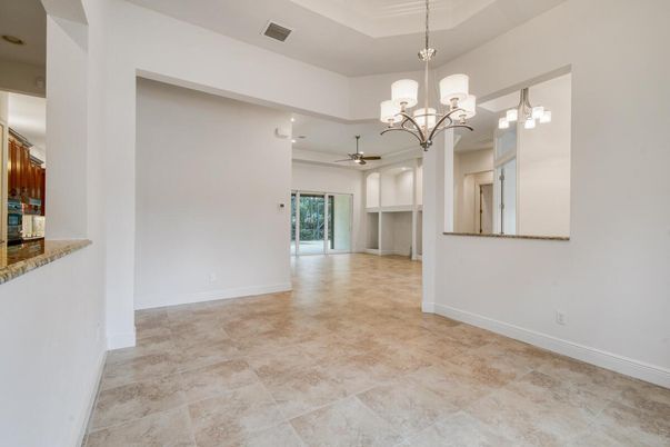 Chandelier, Empty room, Interior