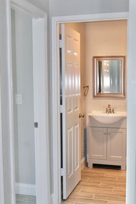 Bathroom, Interior, Wood Texture Flooring