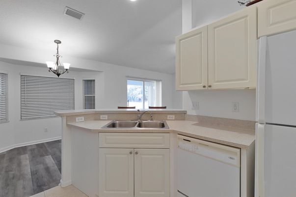 Chandelier, Interior, Kitchen, Pendant Lights, Wood Texture Flooring