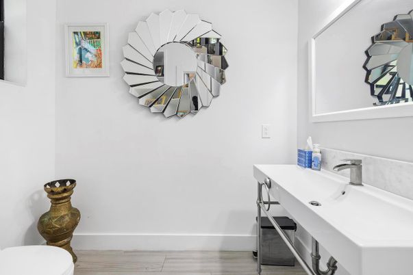 Bathroom, Interior, Wood Texture Flooring