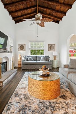 Fireplace, Interior, Living room, Wooden Beams, Wooden Ceilings, Wood Texture Flooring