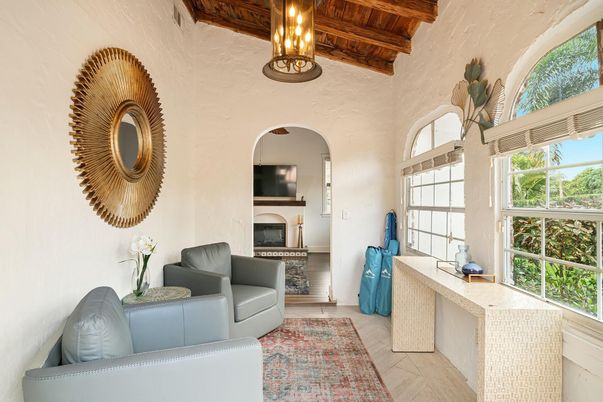 Fireplace, Interior, Wooden Beams