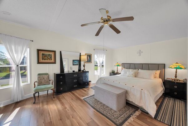 Bedroom, Interior, Wood Texture Flooring