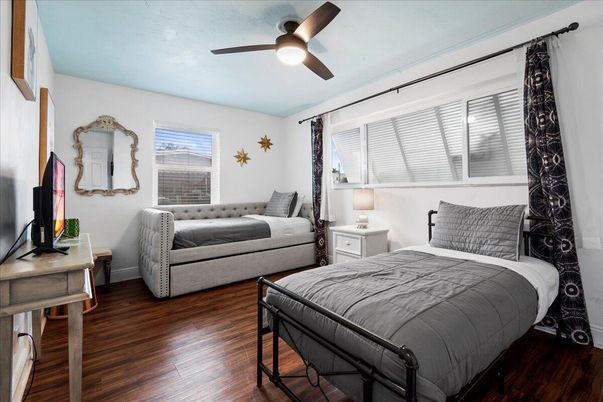Bedroom, Interior, Wood Texture Flooring