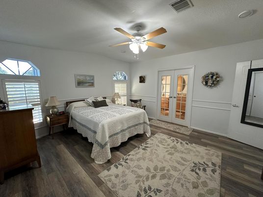 Bedroom, Interior, Wood Texture Flooring