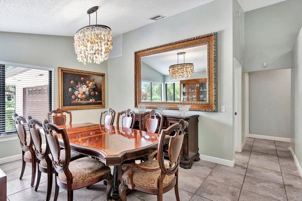 Chandelier, Dining room, Interior