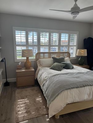 Bedroom, Interior, Water, Wood Texture Flooring