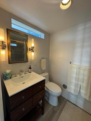 Bathroom, Interior, Wood Texture Flooring