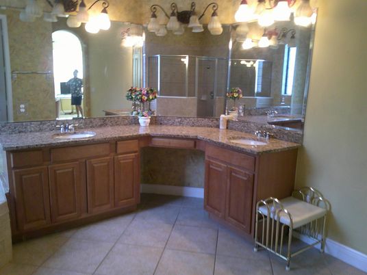 Bathroom, Dual Sink Vanities, Glass Shower, Interior