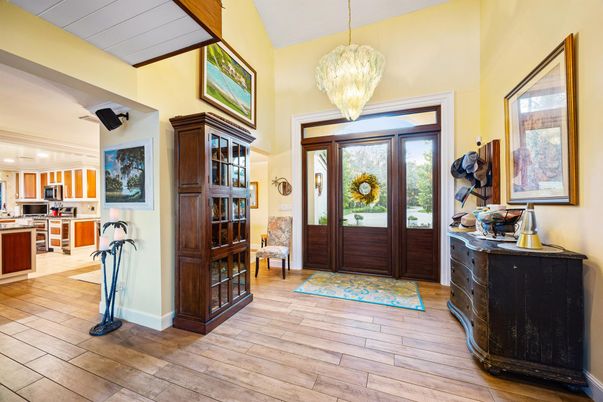 Interior, Kitchen, Pendant Lights, Wood Texture Flooring