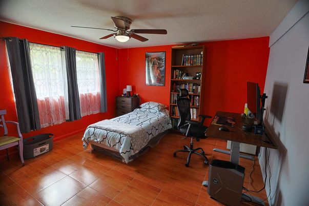 Bedroom, Home Office, Interior, Wood Texture Flooring