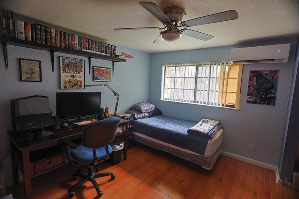 Bedroom, Home Office, Interior, Wood Texture Flooring