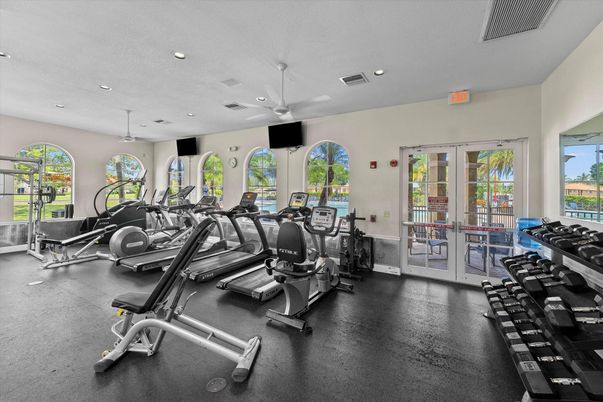 Fitness Equipment, Gym, Interior, Recessed Lighting