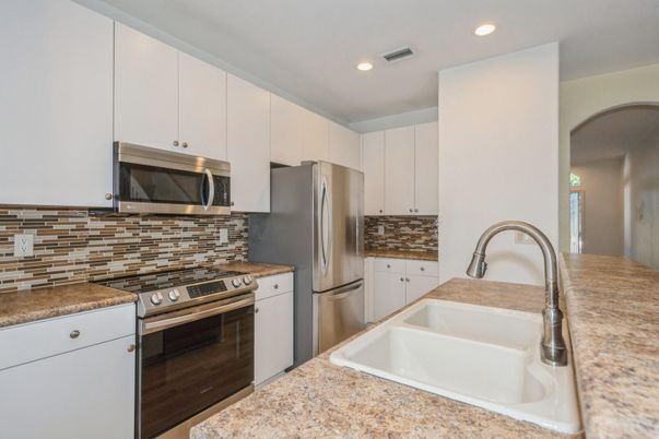 Interior, Kitchen, Recessed Lighting, Stainless Steel Appliances
