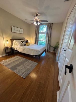Bedroom, Interior, Wood Texture Flooring