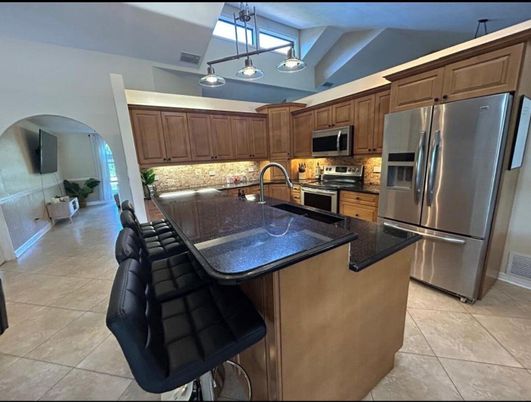 Interior, Kitchen, Pendant Lights, Stainless Steel Appliances