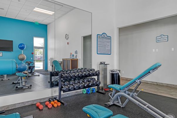 Fitness Equipment, Interior, Recessed Lighting