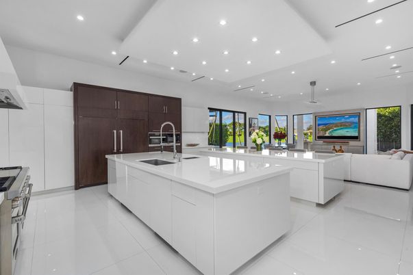 Interior, Kitchen, Living room, Recessed Lighting, Stainless Steel Appliances