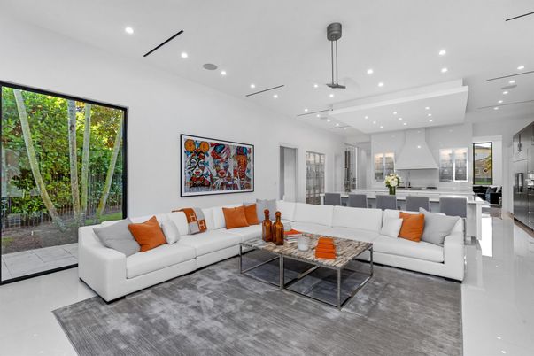 Dining room, Interior, Kitchen, Living room, Pendant Lights, Recessed Lighting