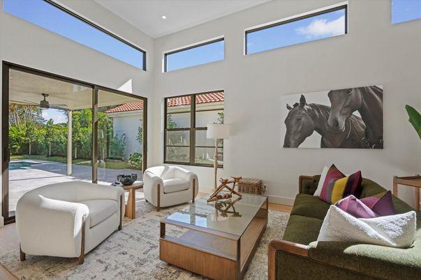 Interior, Living room, Recessed Lighting, Sun Room