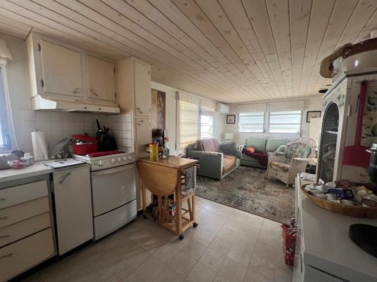 Interior, Kitchen, Living room, Washer, Wooden Ceilings