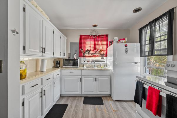 Interior, Kitchen, Wood Texture Flooring