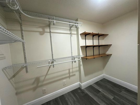 Interior, Walk-in Closets, Wood Texture Flooring