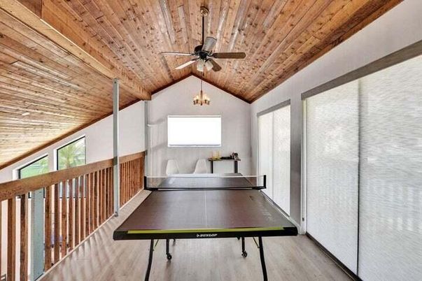 Game Room, Interior, Wooden Ceilings, Wood Texture Flooring