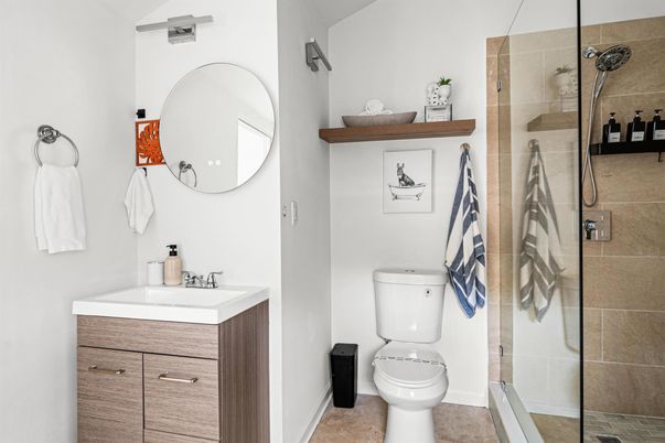 Bathroom, Glass Shower, Interior