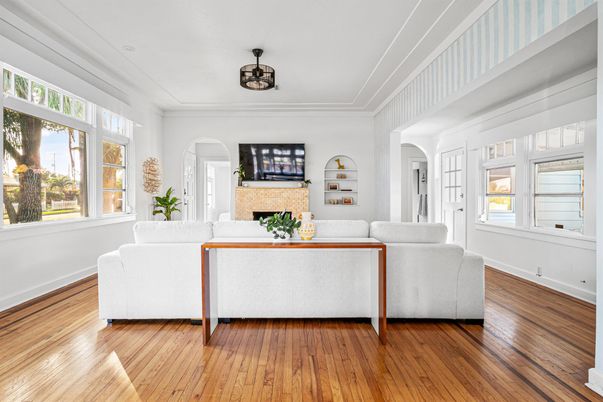 Fireplace, Interior, Living room, Wood Texture Flooring
