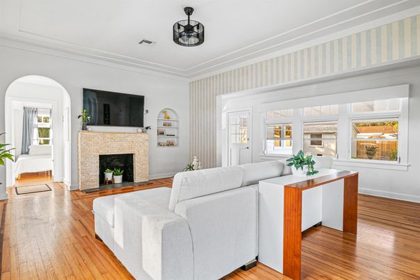 Fireplace, Interior, Living room, Wood Texture Flooring