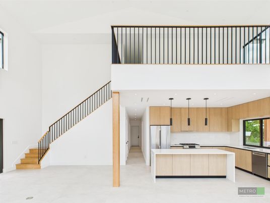 Interior, Kitchen, Pendant Lights, Recessed Lighting, Stainless Steel Appliances