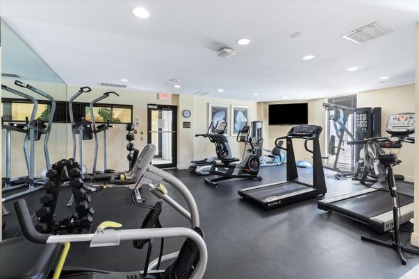 Fitness Equipment, Gym, Interior, Recessed Lighting