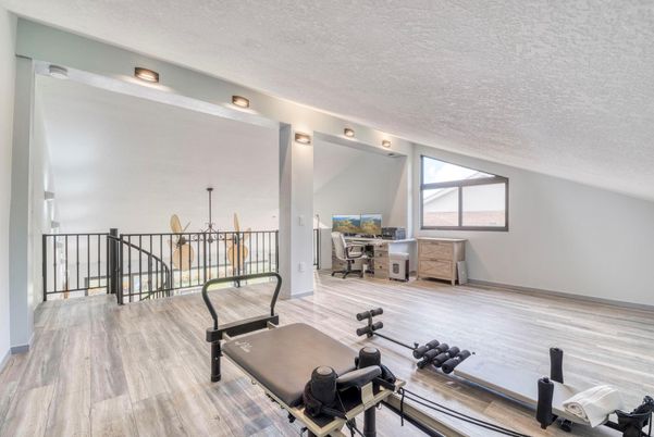 Fitness Equipment, Interior, Wood Texture Flooring